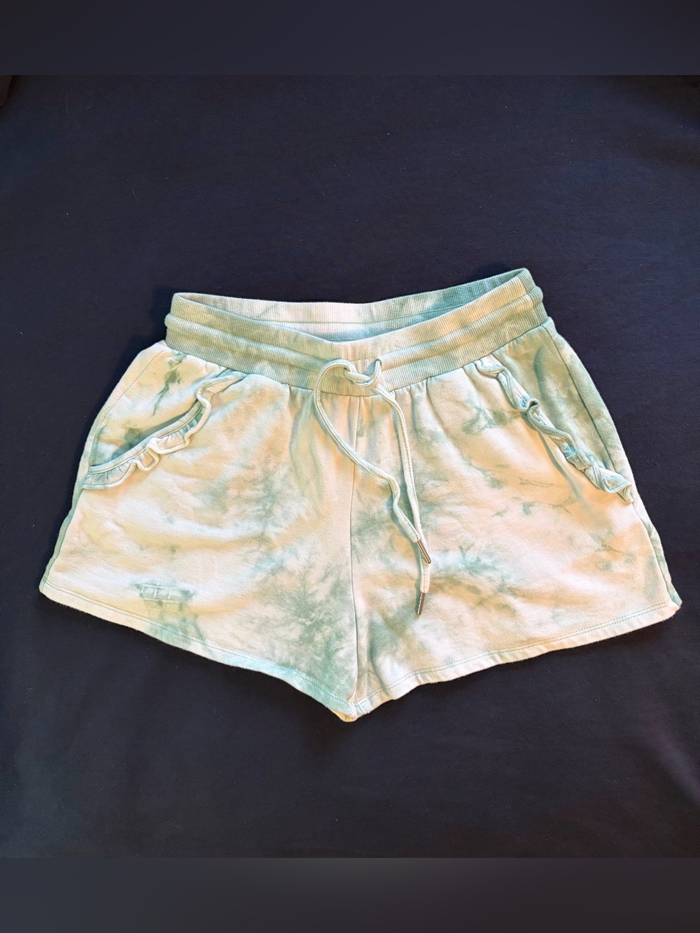 Wonderly Mint Green Tie-Dye Sweatshirt Lounge Shorts